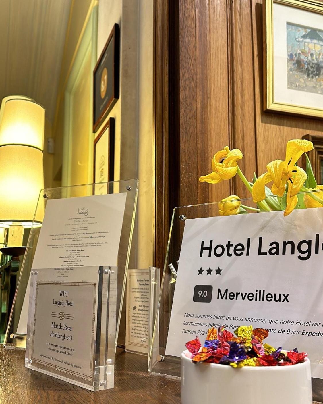 Hôtel Langlois Paris Exterior foto